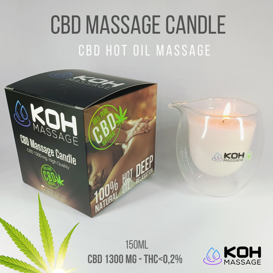 CBD massage Candle - เทียนนวด CBD - Hot Oil - 150 ml - CBD 1300mg